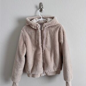 Athleta Cream Fleece Jacket